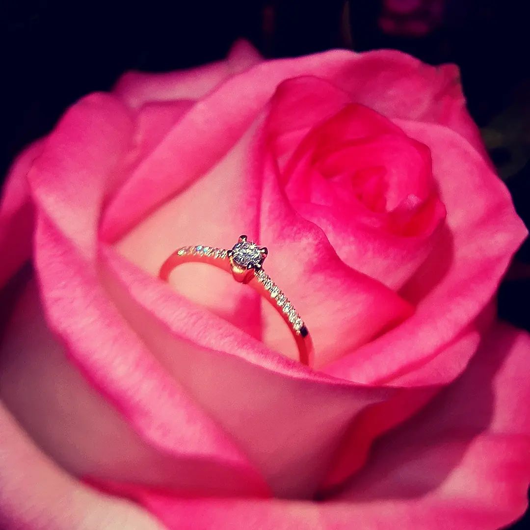 Een huwelijksaanzoek op valentijn? We helpen u graag! ❤🥰
•
💍 18kt. geel gouden ring met diamanten €990